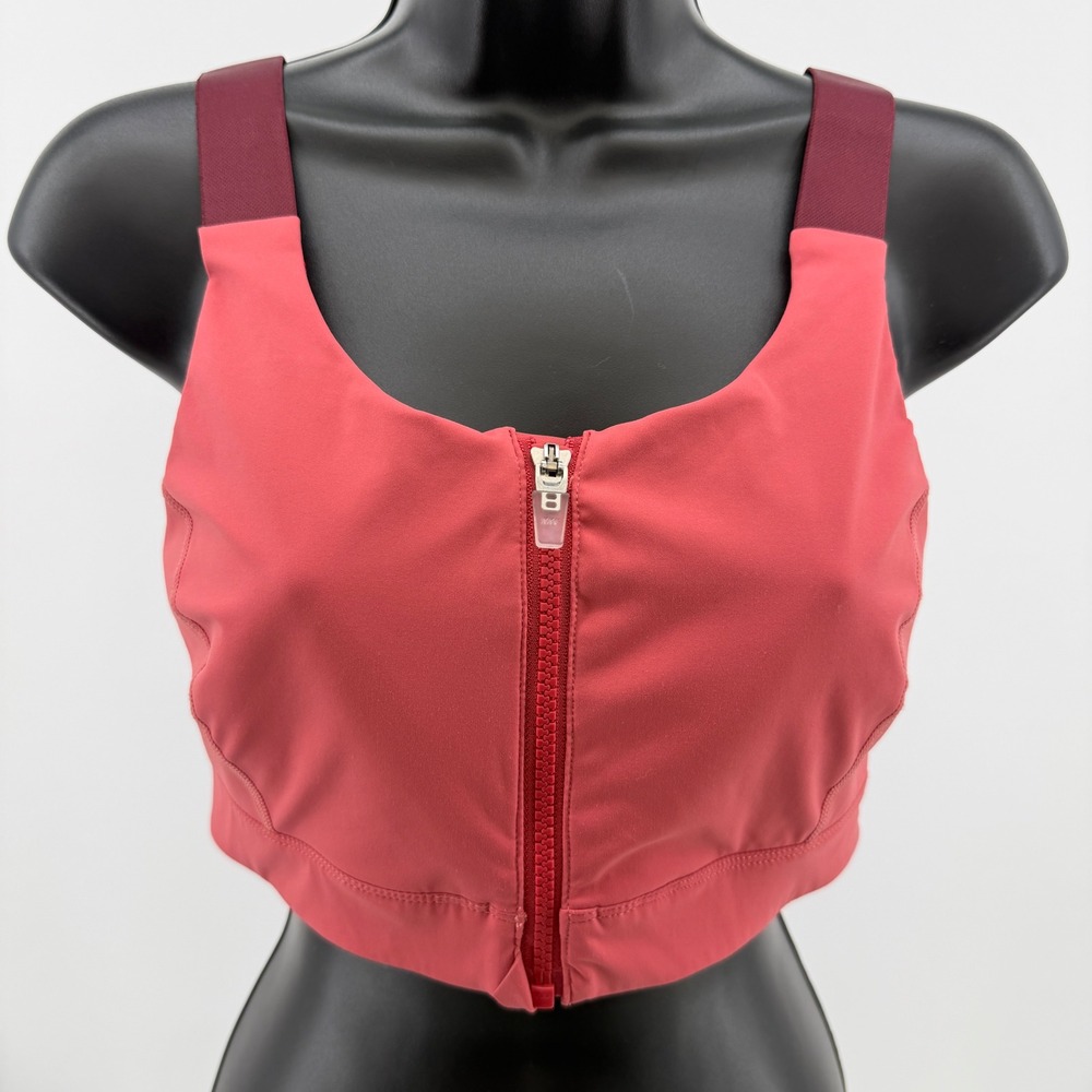 Outdoor Voices Powerhouse Sports Bra Womens S/M Zip Front D Cup Activewear